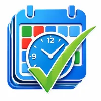 Booktil clock and calendar icon